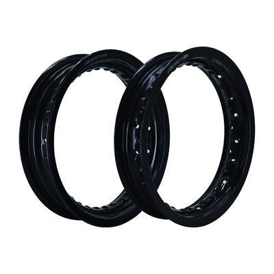Black Retro 12 Inch Motorcycle Wheels with Custom Logo and Improved Performance