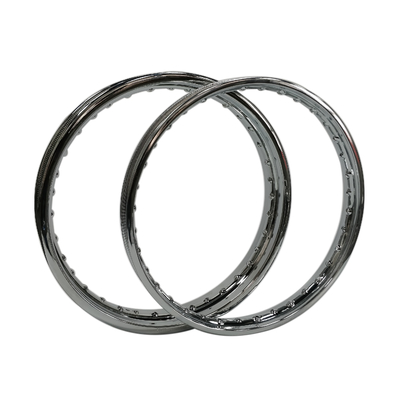 Replace/Repair Purpose Chrome-Plated Motorcycle Steel Rim 1.85x17
