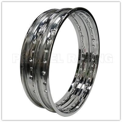 Silver Steel Motorcycle Chroming Wheel Rim 32 Holes Superior Performance