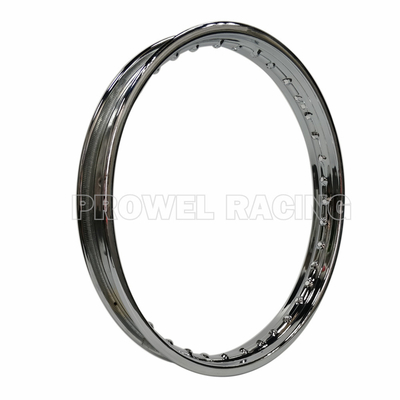 Silver Steel Motorcycle Chroming Wheel Rim 32 Holes Superior Performance