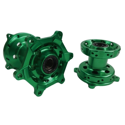 Replace/Repair Motorcycle CNC Green Front Rear Wheel Hubs Set For KX250 06-08 19-20 KX250F KX450F 06-18