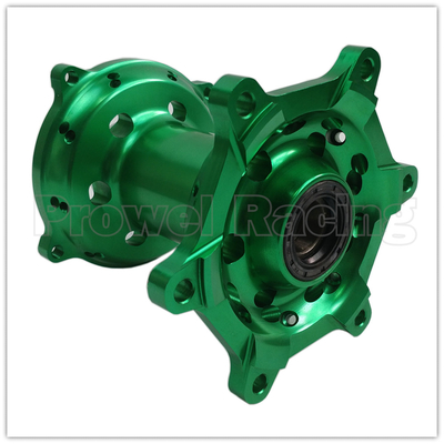 Replace/Repair Motorcycle CNC Green Front Rear Wheel Hubs Set For KX250 06-08 19-20 KX250F KX450F 06-18