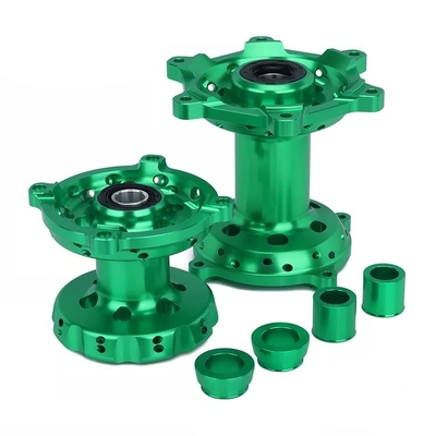 Replace/Repair Motorcycle CNC Green Front Rear Wheel Hubs Set For KX250 06-08 19-20 KX250F KX450F 06-18