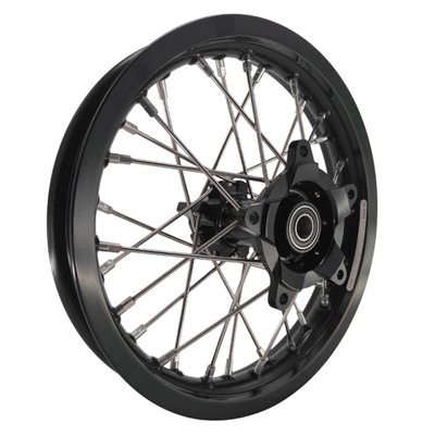 Perfect Replacement Pitbike Kid's Wheels Set for KTM 65 SX 2002-2024 Silver Black