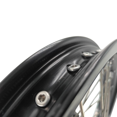 Perfect Replacement Pitbike Kid's Wheels Set for KTM 65 SX 2002-2024 Silver Black