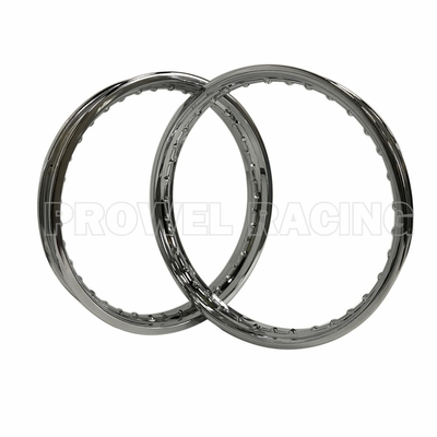 1.60x18 Stainless Steel Motorcycle Spoke Wheel Rim In Silver
