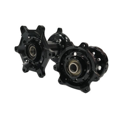 Black Customized Motorcycle CNC Alloy Hubs with Machining Lathing CNC and OEM Service