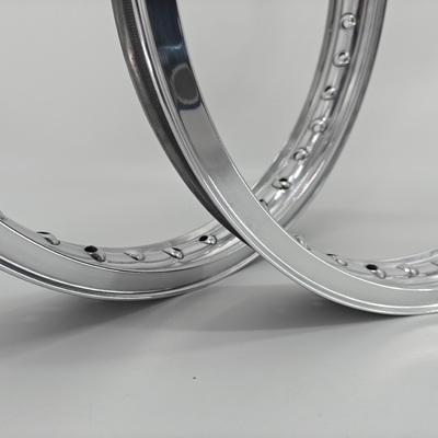 Polished 21&quot; 36HOLES 40HOLES Akront Style Valanced Alloy Motorcycle Rims with Sample
