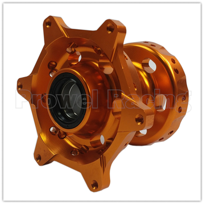 Precision CNC Machined Orange MX Front Rear Wheels Hubs Set for KTM 125-530 2003-2017