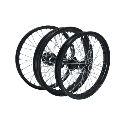 Custom Logo 17 Inch Black Motorcycle Wheels  Replacement Parts