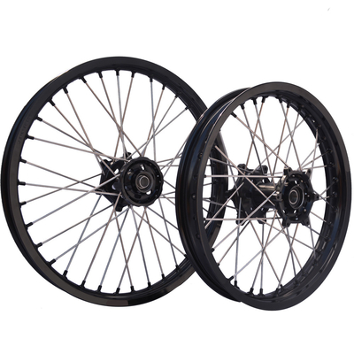 Black 19 inch Alloy Spoke Wheel Rims for Off-Road Bicycle Motorcycle Customized Logo