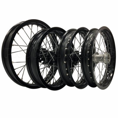 Top-Notch Rear Rim Size 1.85X12 Black Pit Bike Motorcycle Spoke Wheel Sets for CRF150