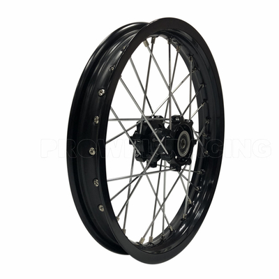 Top-Notch Rear Rim Size 1.85X12 Black Pit Bike Motorcycle Spoke Wheel Sets for CRF150