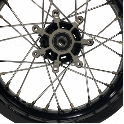 Top-Notch Rear Rim Size 1.85X12 Black Pit Bike Motorcycle Spoke Wheel Sets for CRF150