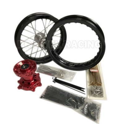 Black Rim 1.60x14'' Motorcycle Alloy Wheels for Pitbikes Aluminum 6161-T6 Material