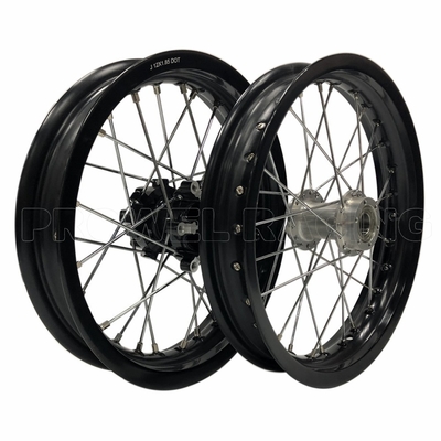 Black Rim 1.60x14'' Motorcycle Alloy Wheels for Pitbikes Aluminum 6161-T6 Material