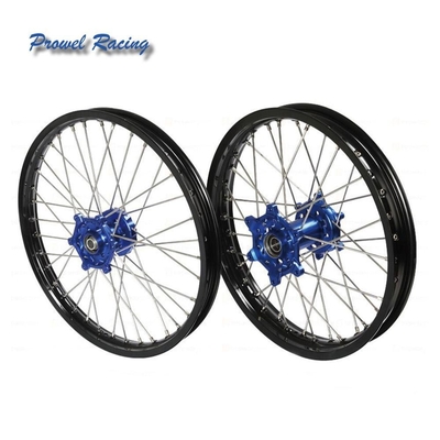 2006-2009 Yamaha YZ250F YZ450F Blue Hubs Front 21&quot; Rear 19&quot; Complete Wheels Set Rims