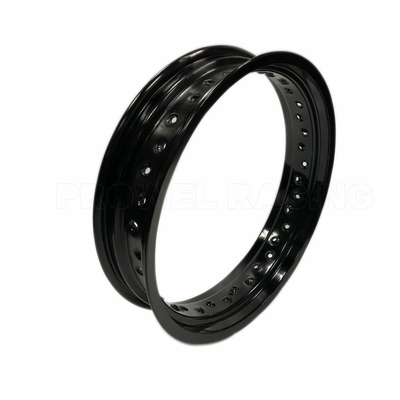 7116 T6 Bright Black 3.50x17 Inch Motorcycle Alloy Wheel Rims for Supermoto