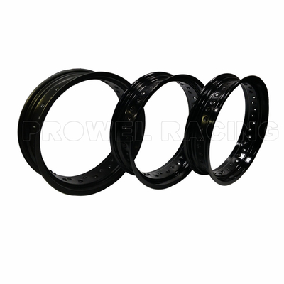 7116 T6 Bright Black 3.50x17 Inch Motorcycle Alloy Wheel Rims for Supermoto