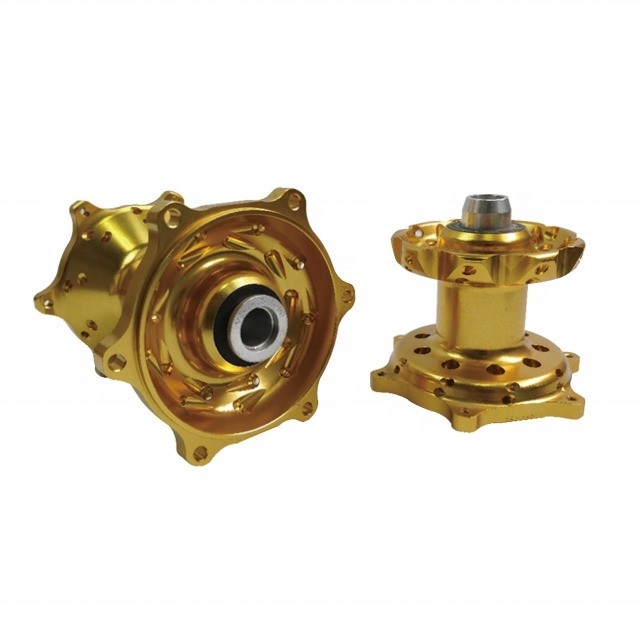 Orange Lightweight CNC Billet Motorcycle Wheel Hubs for Suzuki RMZ50 450 Replace/Repair