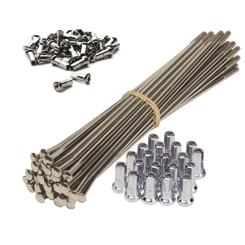 8G 9G Motorcycle Stainless Steel Spokes and Nipples with Corrosion Resistance