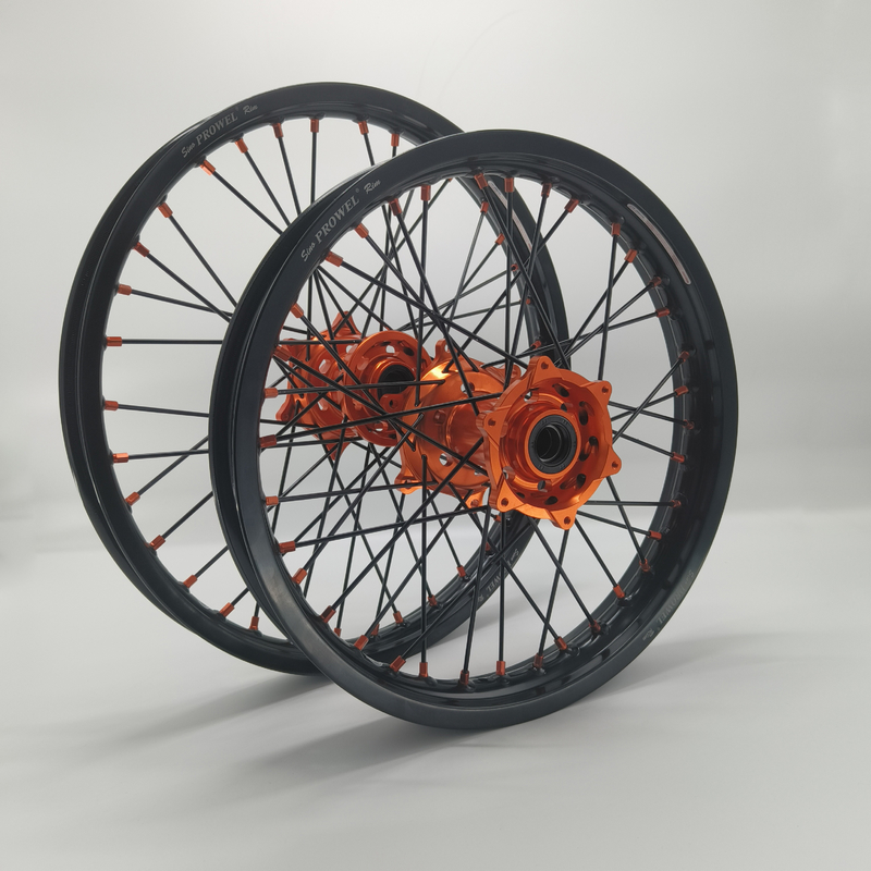 Replace/Repair Anodizing Black 21/18 Enduro Wheels for KTM EXC 125-530CC 2003-2023