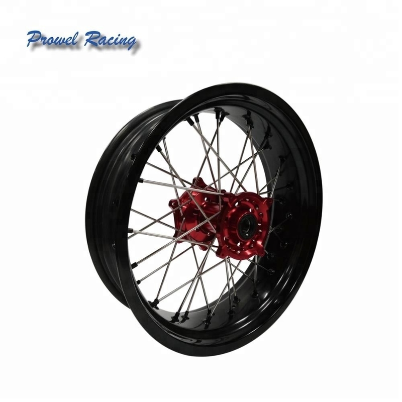 Aluminum 6061 T6 Motorcycle Motocross Supermoto Alloy Wheel Rim SIZE 5.0x17 for Your