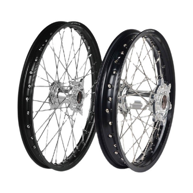 Red Hub and Rim Colors for WM 2.15-18 Complete Motorcycle Dirt Bike Wheels
