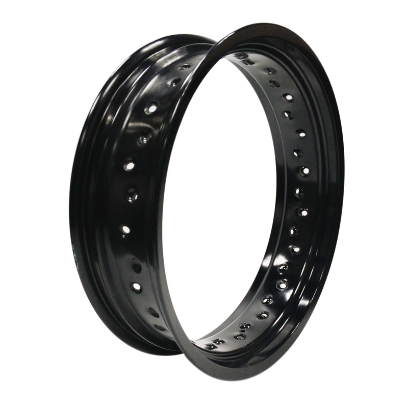 High Reliability and Performance 4.25 x 17&quot; Supermoto Alloy Wheel Rim in Black